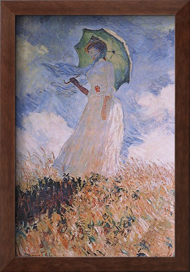 Woman with Parasol - Claude Monet Paintings